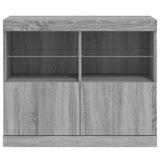 Sideboard with LED Lights Grey Sonoma 81x37x67 cm 836663