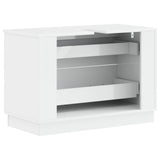 Bathroom Sink Cabinet HOORN High Gloss White 82 x 41x 56 cm 897239