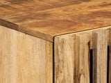 Highboard 40x34x110 cm Solid Wood Rough Mango 377579