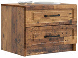 Bedside Cabinet with Drawer 2 pcs Old Wood 43 x 34.5 x 44.5 cm 895692