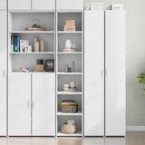 Highboard White 40x41x185 cm Engineered Wood 3281666