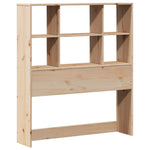 ZNTS Bookcase Bed without Mattress 100x200 cm Solid Wood Pine 3321804
