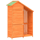 Garden Tool Shed Brown 120x53.5x170 cm Solid Wood Pine 172246