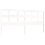 Bed Frame without Mattress White 200x200 cm Solid Wood 3194852