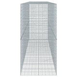 Gabion Basket with Cover 550x100x200 cm Galvanised Iron 3295234