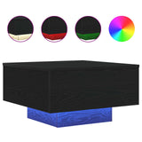 Coffee Table Black Oak 55 x 55 x31 cm Engineered Wood 862996