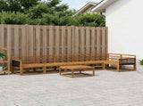 Outdoor Sofa Set 7 pcs Natural Solid Acacia Wood 3382622