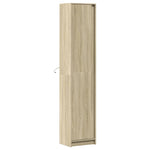 Highboard with LED Sonoma Oak 41.5x32.5x200 cm Engineered Wood 3307900