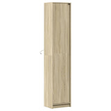 Highboard with LED Sonoma Oak 41.5x32.5x200 cm Engineered Wood 3307900