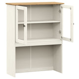 Dresser Top VIGO White 78x30x100 cm Solid Wood Pine 353206