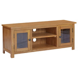 TV Cabinet 110x35x44 cm Solid Oak Wood 327435