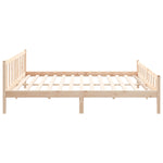 Bed Frame without Mattress Solid Wood 160x200 cm 810689