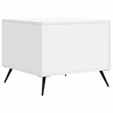 Coffee Table with Drawer White 49 x 50 x 40 cm Engineered Wood 895655