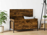 Storage Box Smoked Oak 80 x 40 x 49.5 cm Engineered Wood 8013676