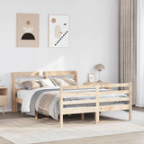 Bed Frame with Headboard without Mattress 135x190 cm Double 3306635