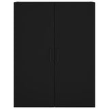 Wall Mounted Cabinet Black 69.5x34x90 cm 828437