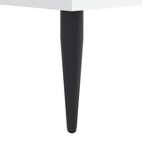 Bed Frame without Mattress White 200x200 cm Engineered Wood 832213