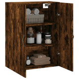 Wall Mounted Cabinet Smoked Oak 69.5x34x90 cm Engineered Wood 834983