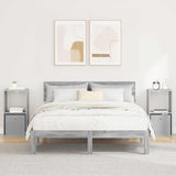 Bedside Table 2 pcs Grey Sonoma 35 x 32 x 68.5 cm 8000639
