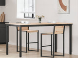 Bar Table Natural 150 x 80 x 105 cm Solid Pine Wood 892809