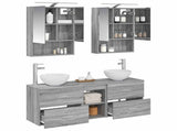Bathroom Cabinet Set 5 pcs Grey Sonoma 50 x 14.5 x 70 cm 3406684