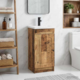 Bathroom Vanity with Sink Old Wood 42 x 40 x 84.5 cm 890062