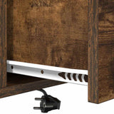 Bedside Cabinet with Drawer 2 pcs Smoked Oak 42 x 41 x 56 cm 859435