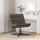 Swivel Chair Brown 63 x 75 x 76 cm Shiny PU 42007347