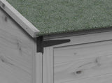 Garden Shed with Roof Grey 59 x 56 x 113.5 cm Solid Fir Wood 42033438