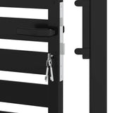 Garden Gate Lockable Black 100x120 cm Aluminium 42004147