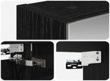 Bathroom Mirror Cabinet Black Oak 40 x 10.5 x 60.5 cm 889024