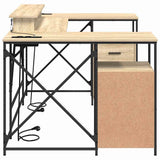 Desk with Drawer Sonoma Oak 182 x 101 x 87.5 cm Engineered Wood 3376137