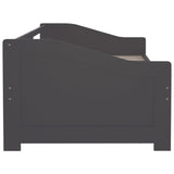 3-Seater Day Bed without Mattress Dark Grey 90x200cm 322168