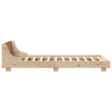 Bed Frame without Mattress 100x200 cm Solid Wood Pine 850734