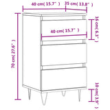 Sideboard White 40x35x70 cm Engineered Wood 831092