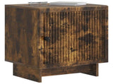 Bedside Cabinet Smoked Oak 43 x 34.5 x 50 cm Engineered Wood 893885