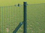 Ground Fix Welded Wire Fence 25 x 1 m PVC-Coated Steel Green 3351726