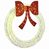 Wreath with 150 LEDs Warm white 121 x 121 x 10 cm PET 42019135