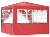 Party Tent Red 200 x 200 x 240 cm PE and Steel 42032994