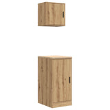 ZNTS Garage Cabinets 2 pcs Artisan Oak Engineered Wood 3328304