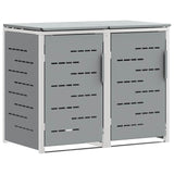 Wheelie Bin Storage Grey 138 x 77.5 x 112.5 cm Stainless Steel 3422243