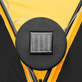 Party Tent with LED and 4 Sidewalls 3.6x3.6x2.3 m Yellow 92238