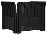 1-Seater Armchair Rattan Look PP Anthracite 8011848