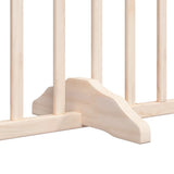 Dog Gate with Door Foldable 10 Panels 800 cm Poplar Wood 3155611