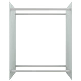 Firewood Rack White 80x35x100 cm Tempered Glass 327471