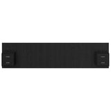 Headboard with Cabinet 3 pcs Black Oak Engineered Wood 3416135