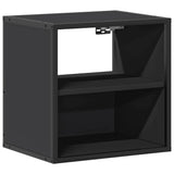 ZNTS Wall-mounted Bedside Cabinets 2 pcs Black 40x31x39.5 cm 848745