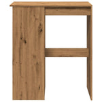 ZNTS Bar Table with Racks Artisan Oak 90x47.5x103.5 cm Engineered Wood 854345