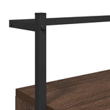 Bedside Cabinet Wall-mounted Brown Oak 35x30x51 cm Engineered Wood 833451