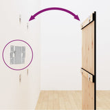 Wall Headboard Black 82.5x3x110 cm Solid Wood Pine 824957